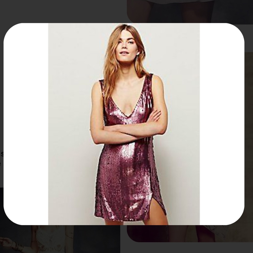 Free People sequin mini dress